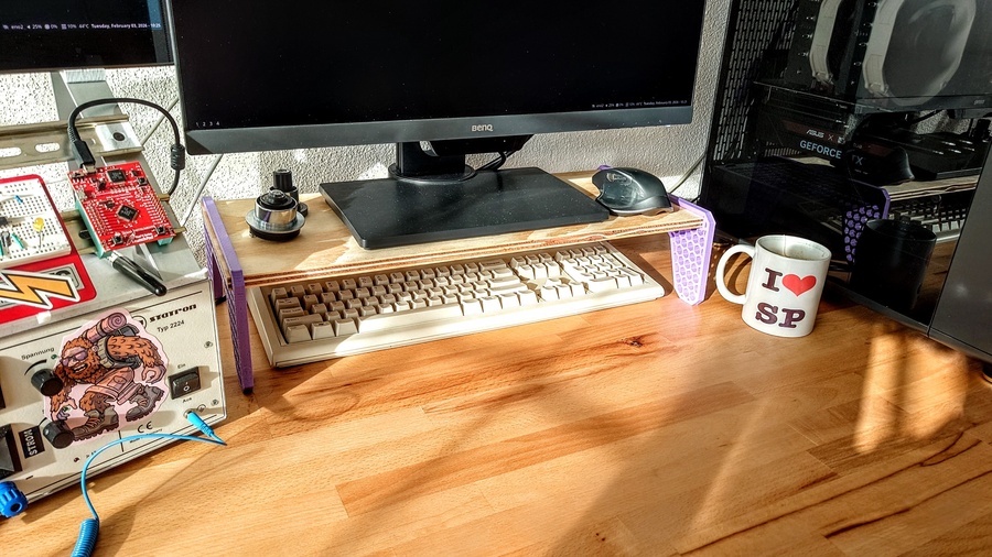 3d printed monitor stand panoramic